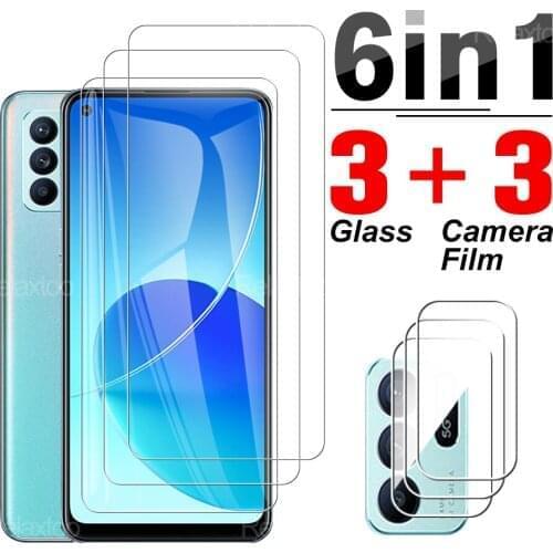 6 in 1 Tempered Protective Glass For Oppo Reno 6Z 6.4" Reno6 6 Z Safety Phone Explosiong-proof HD Screen Protector Camera Glass