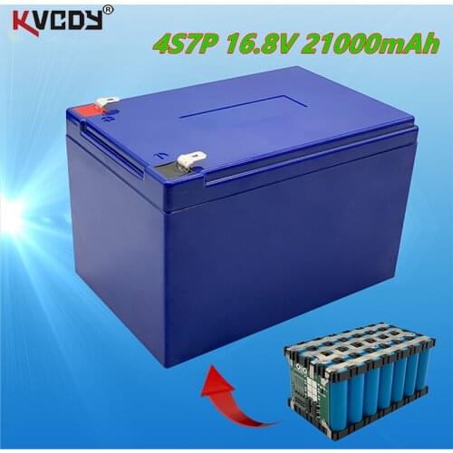 16.8v battery, 21ah 4s7p 14.8V 16.8v, suitable for ncr18650ga, with 30A BMS, high power lithium ion inverter, touring car solar
