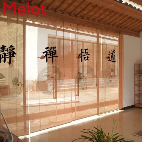 Printing Painting Bamboo Curtain Shutter Curtain Shading Lifting Partition Tea Room Bamboo Door Curtain Spray Painting B & B