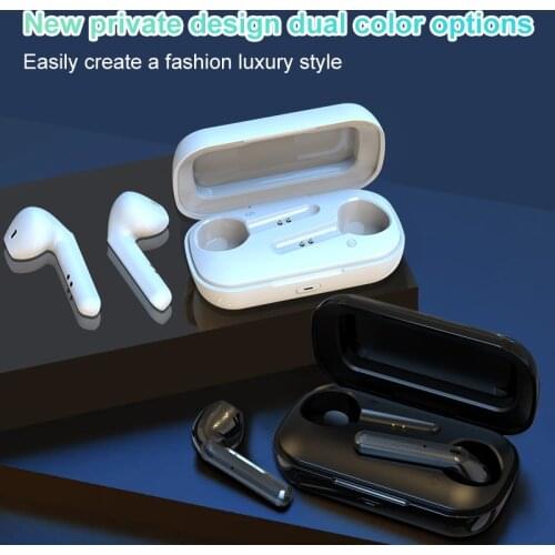 TWS Wireless Headphone Bluetooth Earphone Earbuds IPX7 Waterproof 9D Stereo HiFi Sound Noise Isolating Sports Wireless Headphone