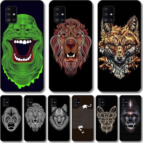 Special animals Phone Case For Samsung Galaxy A 12 51 52 21 71 72 42 31 10 80 90 S E 5G Black Shell Art Cell Cover