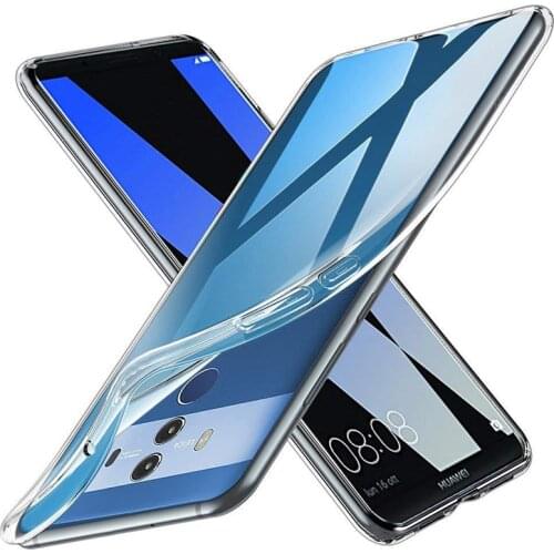 Ultra Slim TPU Case for Huawei Mate 10 Mate10 Lite Pro Soft Silicone Back Phone Cover for Huawei Mate 10 Pro Clear Fundas 1.2mm