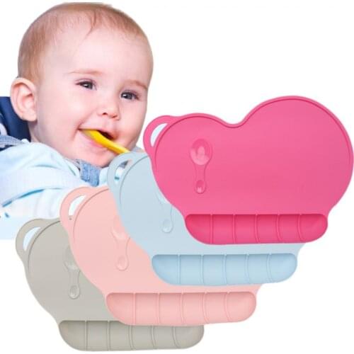 Baby Dinner Plate Silicone Plate Suction Cup Anti-slip Mini Mat Toddler Place Mat Child Kid Baby Food Feeding Suction Cup