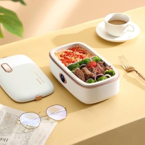 800ml Electric Lunch Box Mini Smart Rice Cooker Anhydrous Heating Multicooker Heat Preservation Cooker For Office Outdoor 220V