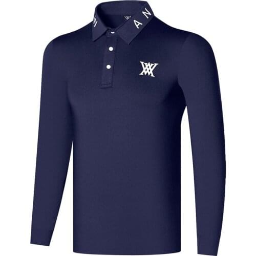 Spring Autumn Long Sleeve Golf T-Shirt New ANEW Mens Clothes Outdoor Casual Polo Shirt