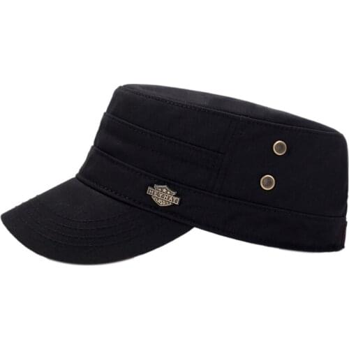 1PC Flat Top Cap Cotton Men Women Adjustable Sunshade Portable Hat Head Wear Sportswear Accessories 2019 Newest