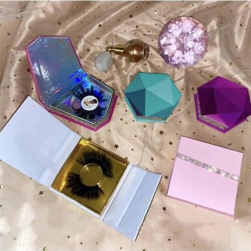 25mm Mink Lash Boxes Packaging Lash Boxes Wholesale Eyelash Packaging Newest 3-100 pcs Empty Lash Case with Clear Tray