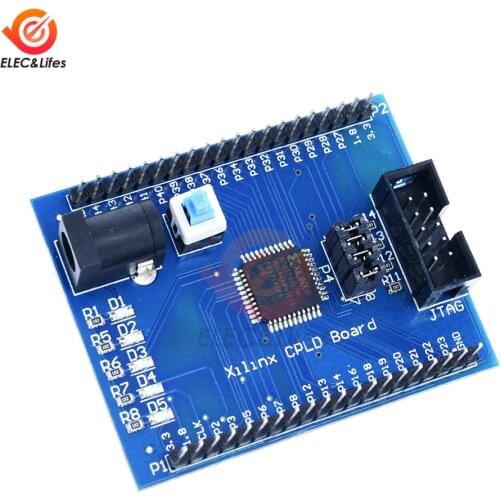 Xilinx XC9572XL CPLD Development Board Breadboard Learning Board Test board JTAG Interface DC Power Supply with Switch