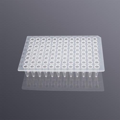 96-well PCR Microplates PCR Plate No Skirt Transparent PCR Tubes 0.1ml 0.2ml Nonpyrogenic Noncytotoxic DNase-/RNase-free 10/PK