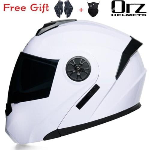 Motorbike Full Face Helmet Motorcycle Flip Up Helmet Racing Summer Winter Dual Lens Visor Motocross Casco Moto Helmets Capacete