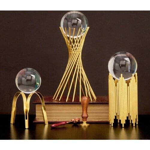 Nordic Minimalist Style Crystal Ball Ornaments Creative Home Porch Desk Decorations Living Room Decoration