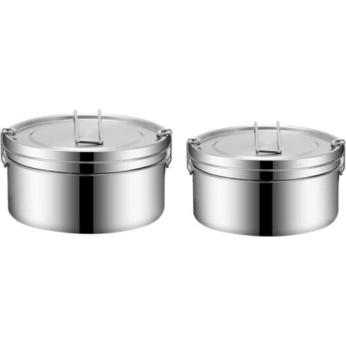 New Stainless Steel Lunch Food Container with Lock Clips and Leakproof,Bento Boxes Lunch Container for Kids or Adults