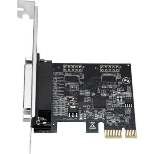 PCIE Parallel Port Card AX99100 DB-25 Pin Printer Expansion Card LPT Parallel Adapter Card