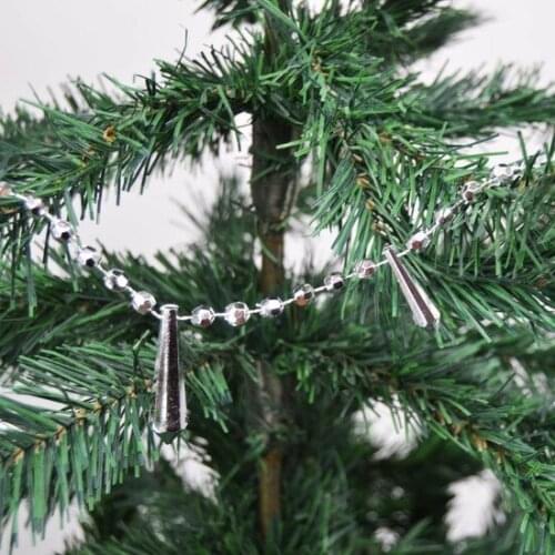 Christmas Tree Chain Ornaments Silver christmas decorations рождественские украшения