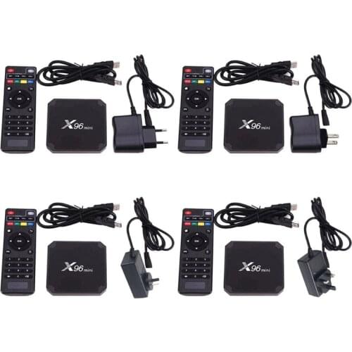 New And-roid 9.0 X96 Mini Smart TV BOX S905W Quad Core Support 100M Ethernet 2.4G Wireless WIFI Media Box Set-Top Box