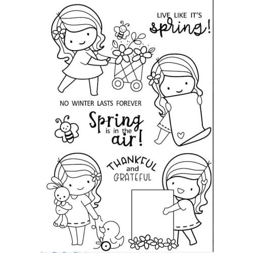 Spring transparent Clear Stamps Scrapbook Paper Craft Clear stamp scrapbooking A0564