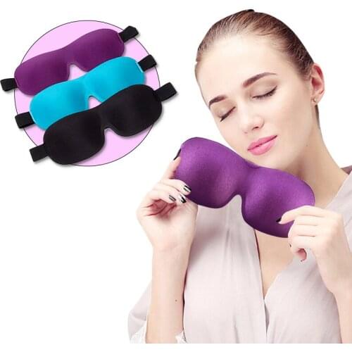 1Pcs 3D Natural Sleeping Eye Mask Men Women Travel Soft Sleep Eye Shade Cover Relaxing Sleeping Aid Blindfold Free Shipping