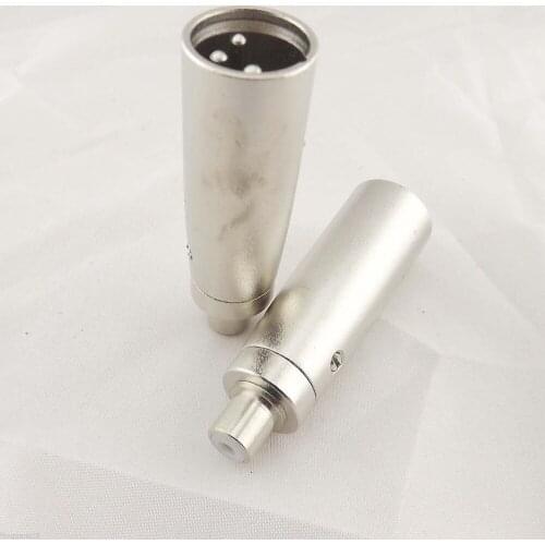 1pcs XLR 3 Pin Male Plug To RCA Female Mono Microphone Mic/AMP Audio Cable Adapter