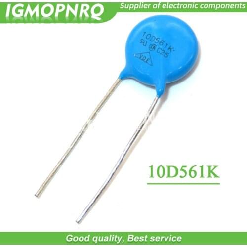 10PCS 561K Piezoresistor 10D561K 560V Varistor Resistor IGMOPNRQ