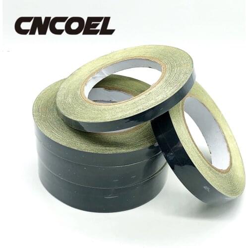 30m/Roll 10mm/15mm/20mm/25mm/30mm Black Acetate Cloth Adhesive Insulation Tape Acetate High temperature Resistance Tape