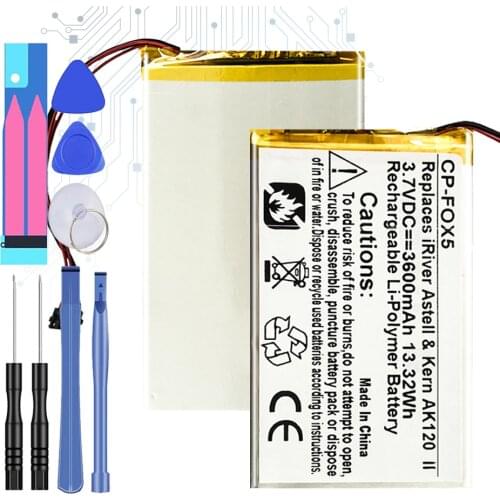 Speaker Battery 3500mAh For FIIO X1 X3 X5 X7 II III Speaker Music Player