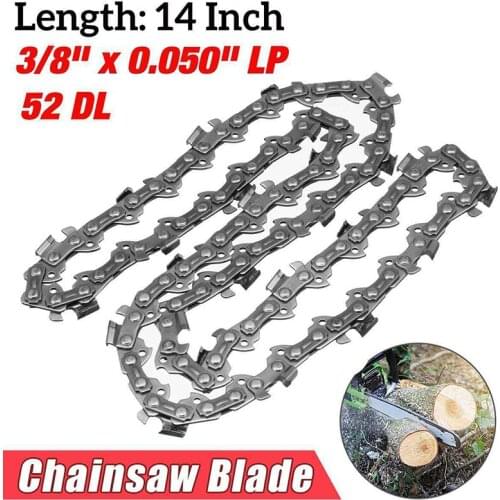 4Pcs 14 Inch 52 Drive Links 3/8" Chainsaw Saw Chain Parts Tool Chainsaw Blade 52DL Saw Chain