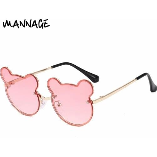 Childrens Eyewear Cute Cartoon Bear Baby Glasses Boy Girl Decorative Sunglasses