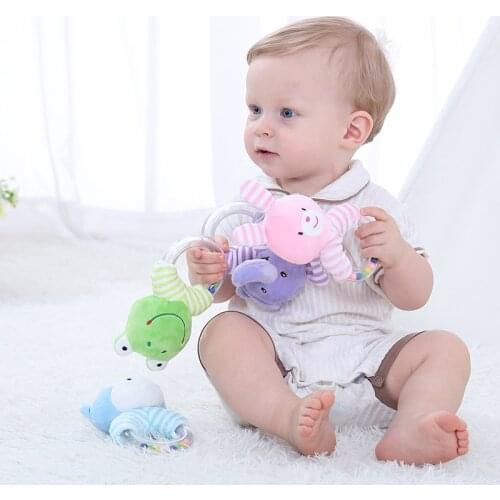Babys Rattles For Kids Baby Toys Educational Toys From 0 Developmental Newborn Infants Hand Grip Cute Animals