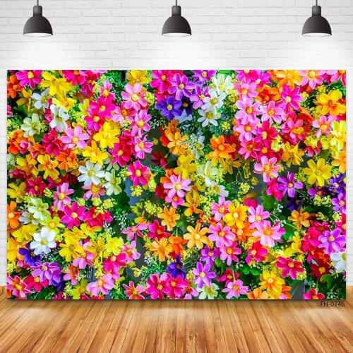 Wedding Photophone Birthday Party Portrait Newborn Baby Shower Photography Backgrounds Flowers Wall Backdrops For Photo Studio