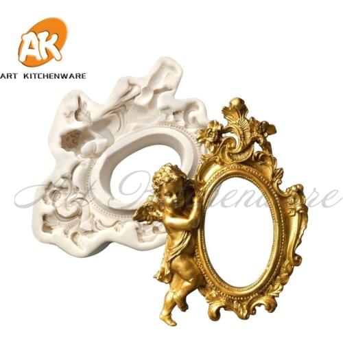 Angel Frame Cake Molds Fondant Molds Cake Tools Silicone Sugarcraft Mold Bakeware Cupcake Tool Chocolate Molds