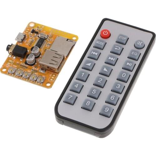 1Piece Mp3 USB Decoders Power Amplifier Decoder Board Supports SD Card With Silicone Remote
