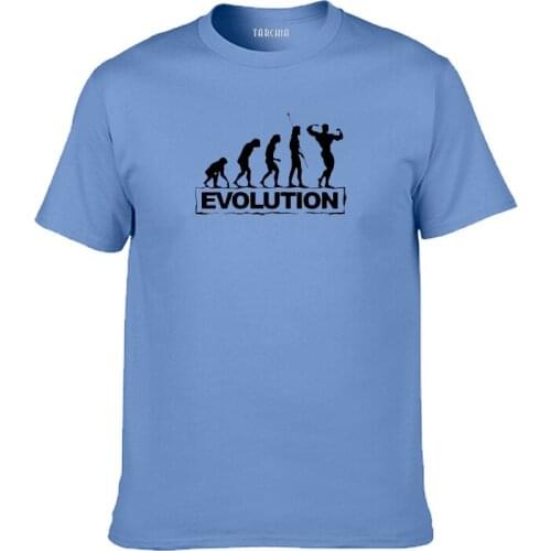 TARCHIA 2021 Summer New Brand Evolution Muscle t-shirt Cotton Men Short Sleeve Boy Casual Homme Tshirt T Tops Tees Plus Fashion