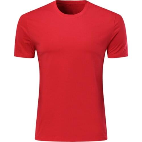 Custom Men Clothing Tops Red Short Sleeve