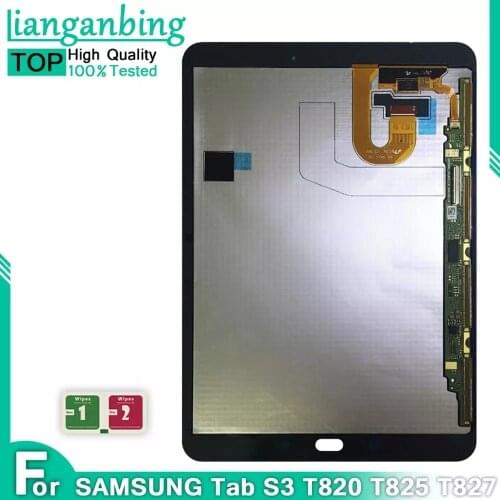 Original Tested For Samsung GALAXY Tab S3 9.7 T820 T825 T827 LCD Display with Touch Screen Digitizer Sensors Full Assembly Panel