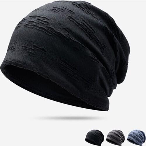 Autumn and winter warm beanie hair cover sleep cap lining casual beanie hat suitable for night sleep cotton sleeping cap