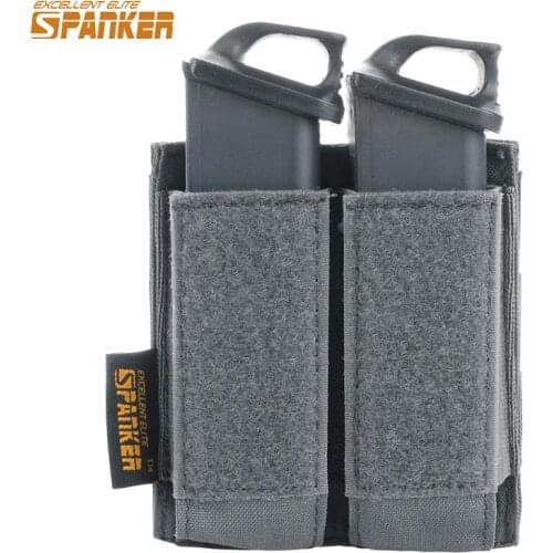 EXCELLENT ELITE SPANKER Tactical Double Pistol Magazine Pouch For Glock M1911 92F Magazines 40mm Grenade