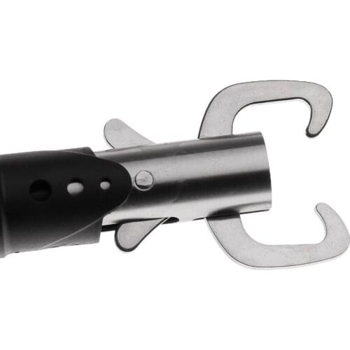 Portable Fish Lip Grabber Gripper Grips Tools Fish Holder with Lanyard Black