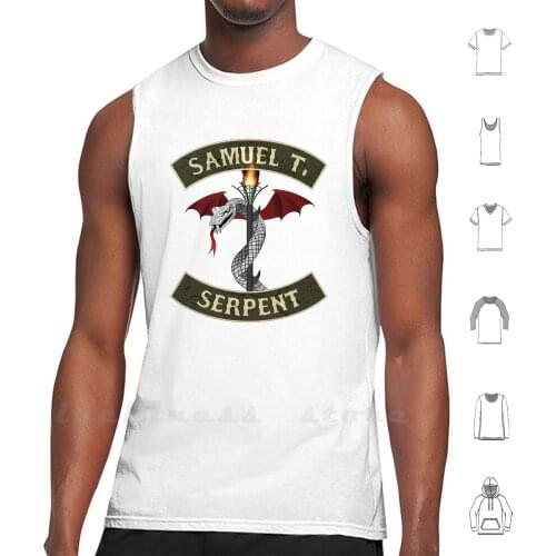 Samuel T. Serpent Tank Tops Vest Sleeveless Gene Simmons Kiss Rock Group Heavy Metal Kiss Costume Starchild Kiss