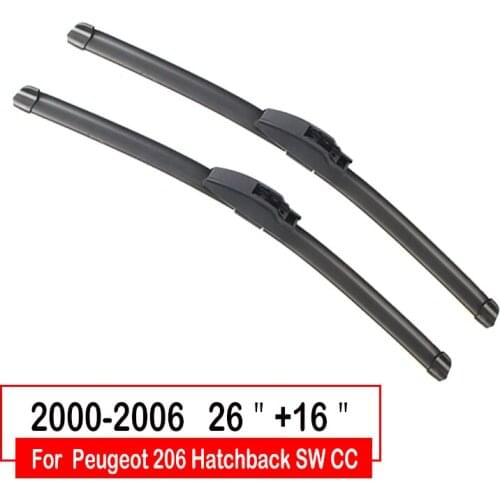 Windshield Wiper Blade For Peugeot 206 Hatchback SW CC 2000-2006 Car Accessories front window windscreen wiper blade
