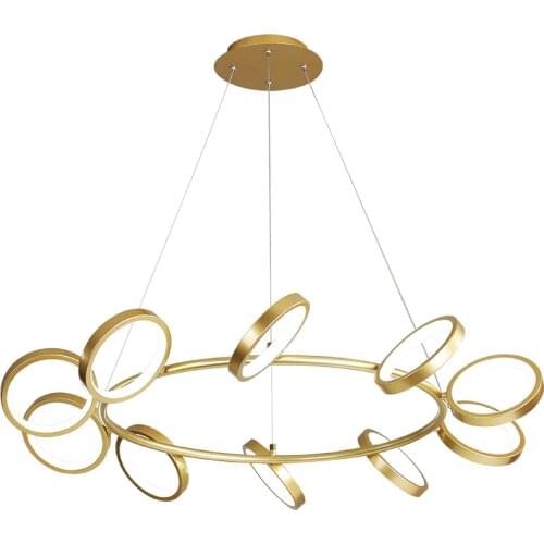 Nordic Led Iron Ring Pendant Lighting Living Room Loft Bedroom Dining Room Home Indoor Decor Scandinavian Design Light Fixtures