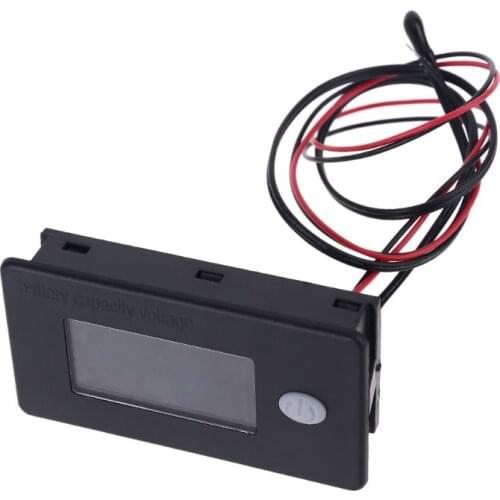 Upgraded Battery Capacity Indicator with Voltage Alarm & Thermometer DC 10-100V Li-ion Lifepo4 Lead acid Battery Monitor