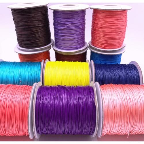 0.8mm 10meters Waxed Cord Waxed Thread Cord String Strap Necklace Rope Beads for Jewelry Making DIY Bracelet
