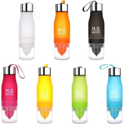 High Quality 650ml Manual Juicer Water Bottle Portable Outdoor Indoor Mulitifunctional Fruits Citrus Blender 7 Colors Drop Ship