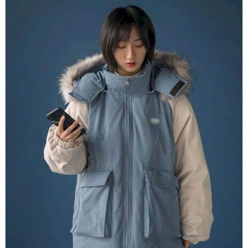 New Winter Harajuku Loose Thick Turtleneck Jackets Women Long Sleeved Casual Coats Safari Style Tops