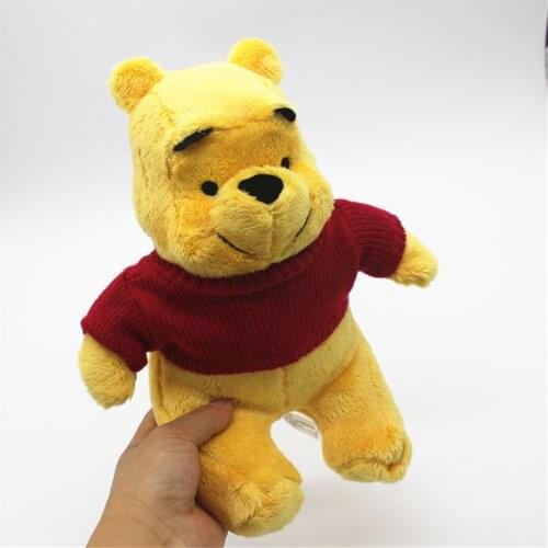 1piece 22cm cute winnie the pooh bear classical bear animal plush soft toys stuffed dolls