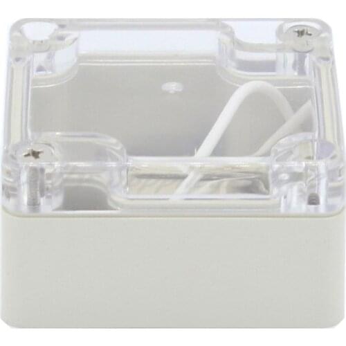 1pcs 65x58x35mm Plastic case Security power supply case Transparent instrument case Outdoor wiring waterproof box