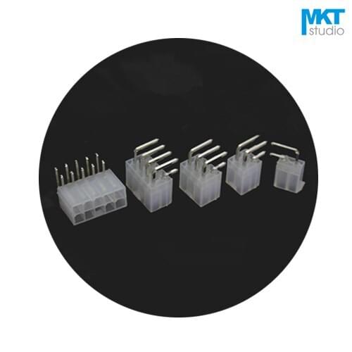 100Pcs 5557 Series 4.2mm Pitch Right Angle Pins Double Rows Male Box Header 2P 4P 6P