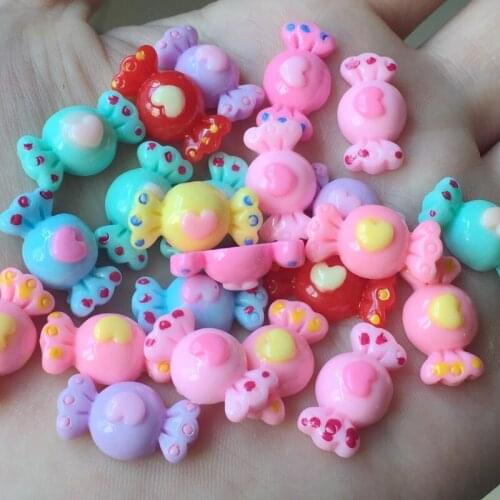 120pcs 10*18mm mix diy flat back resin handicraft Christmas candy scrapbook wedding decoration A13*6
