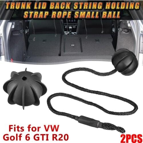 2Pcs String Holding Strap Rope Small Ball Hatchback Parcel Shelves Trunk Lid Back Shelf For VW Golf 6 GTI R20 MK5 1K6 863 447 A
