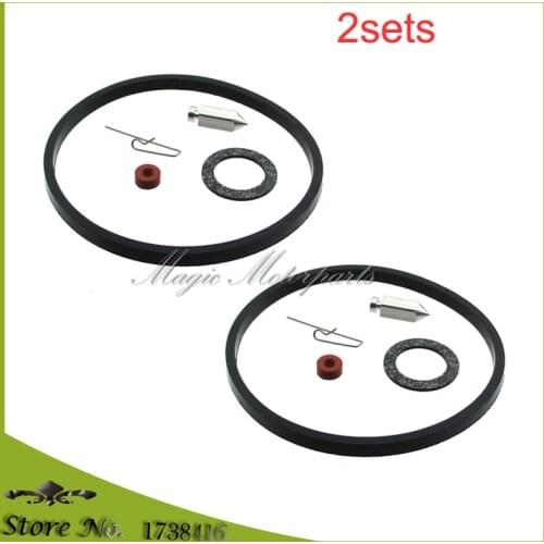 2x Carburetor Needle Seat Bowl Gasket Repair Kit For Tecumseh 631021 631021A 631021B V40 V50 V60 VM80 H30 VM100 HMSK HSSK OHM120
